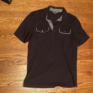 Michael Kors Black Medium Polo Breast Pockets